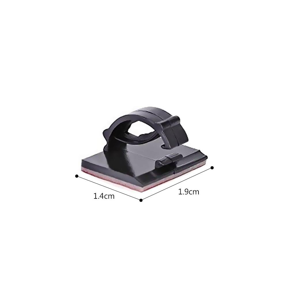 Adhesive Cable Clips Wire Clamps Car Cable Organizer Cord - Black50pcs