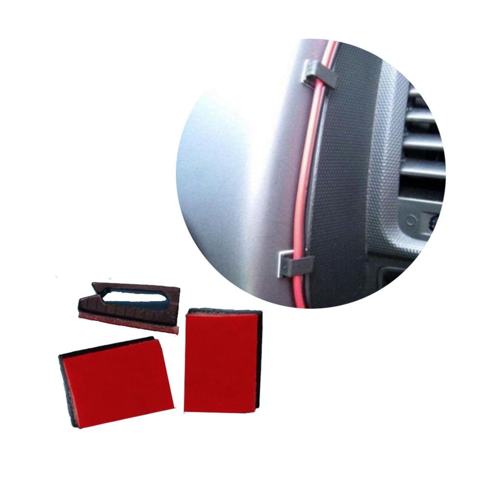Adhesive Cable Clips Wire Clamps Car Cable Organizer Cord - 100pcs