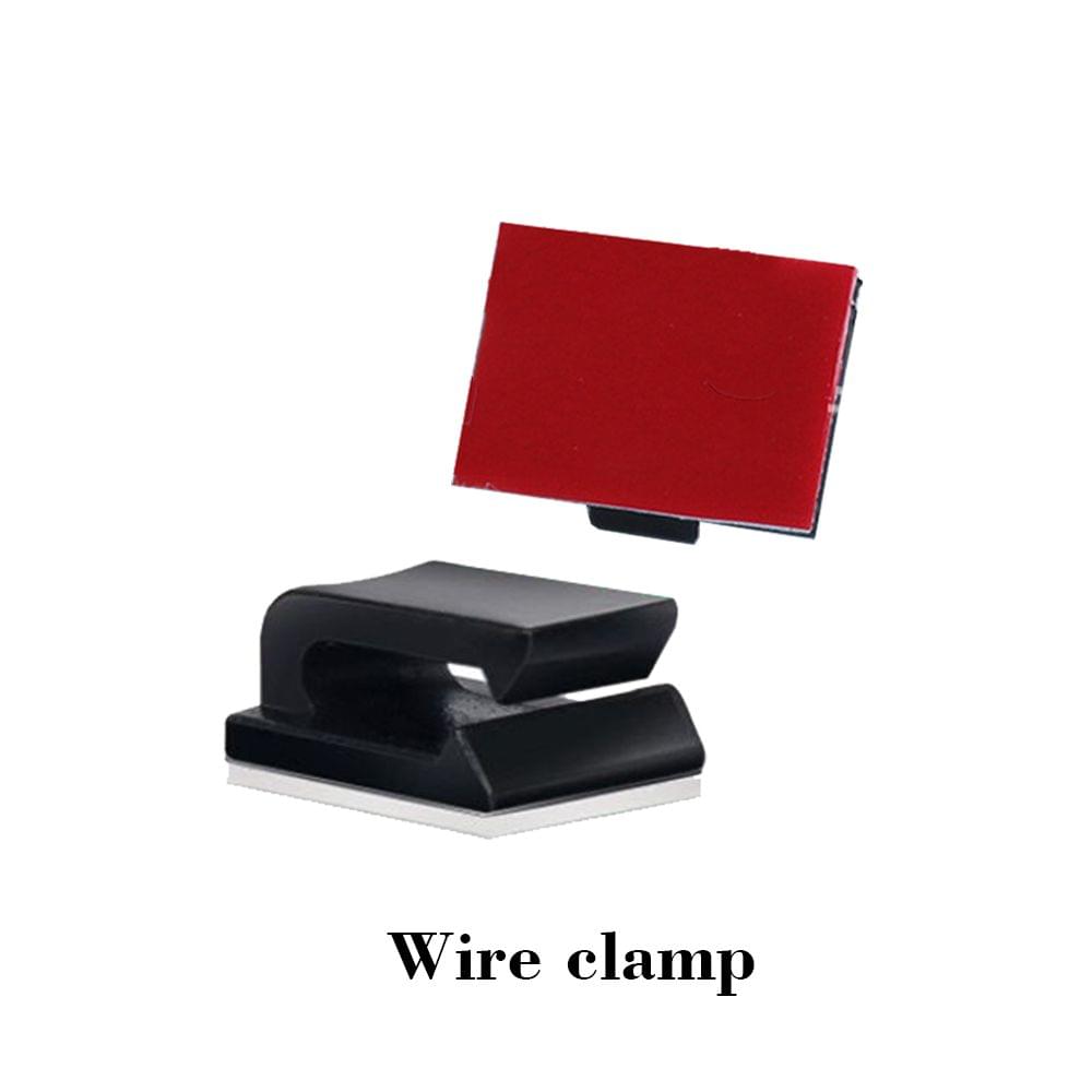 Adhesive Cable Clips Wire Clamps Car Cable Organizer Cord - 100pcs