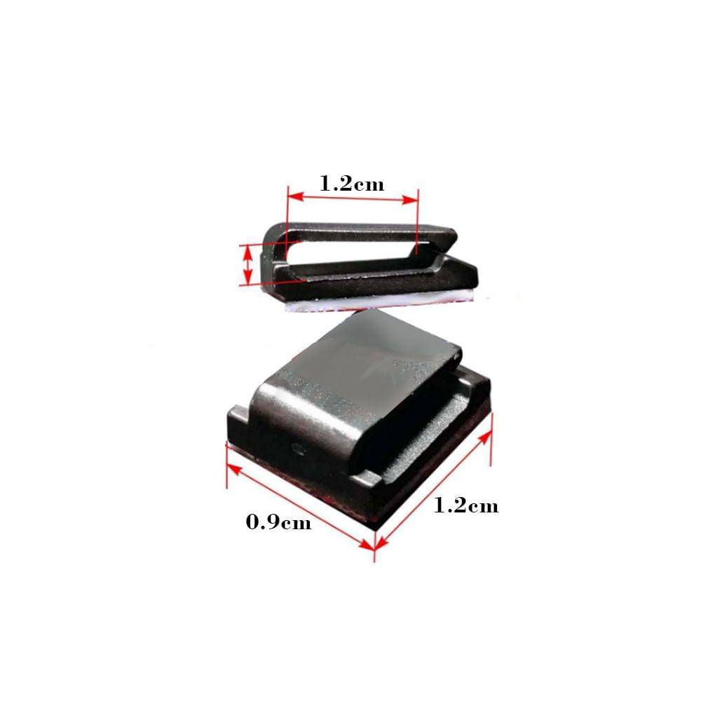 Adhesive Cable Clips Wire Clamps Car Cable Organizer Cord - 100pcs