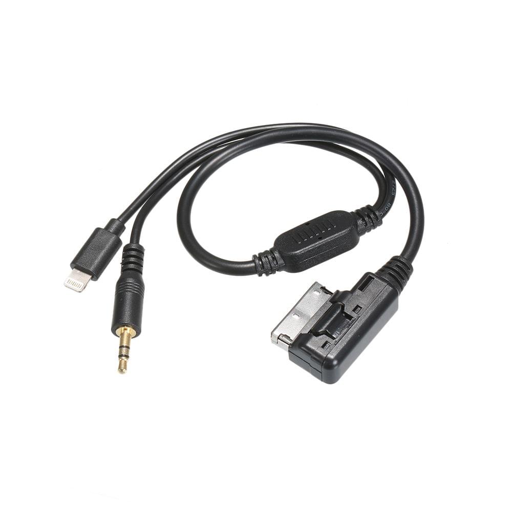 3.5mm AUX interface Adapter with line Fit For Audi VW MDI