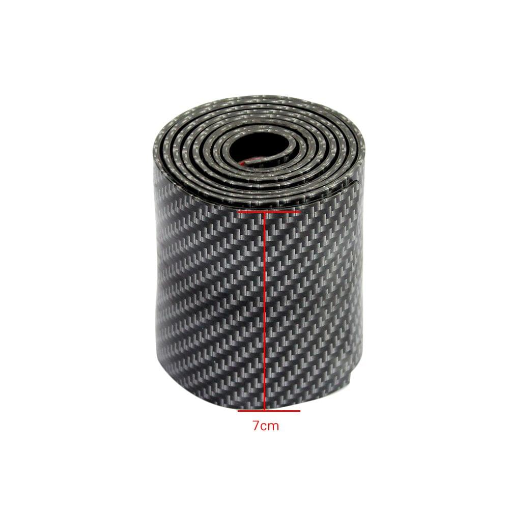 Car Door Sill Cover Strip 1M Carbon Fiber Style Threshold - 7cm