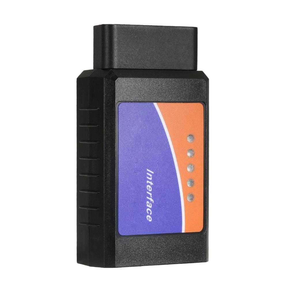 Black OBD OBD? Scanner Tool Detector with BT Connection for