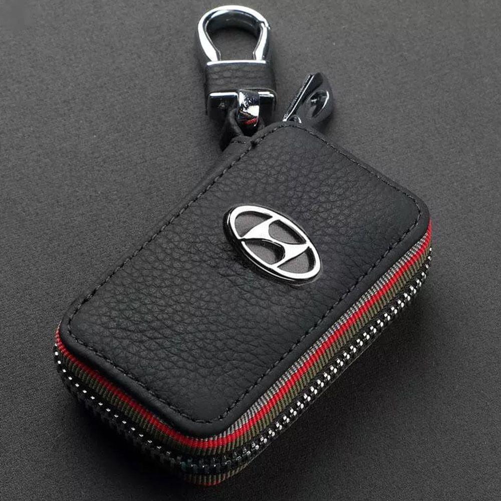 Real Leather Car Key Case Keys Holder Bag For Cadillac - 2