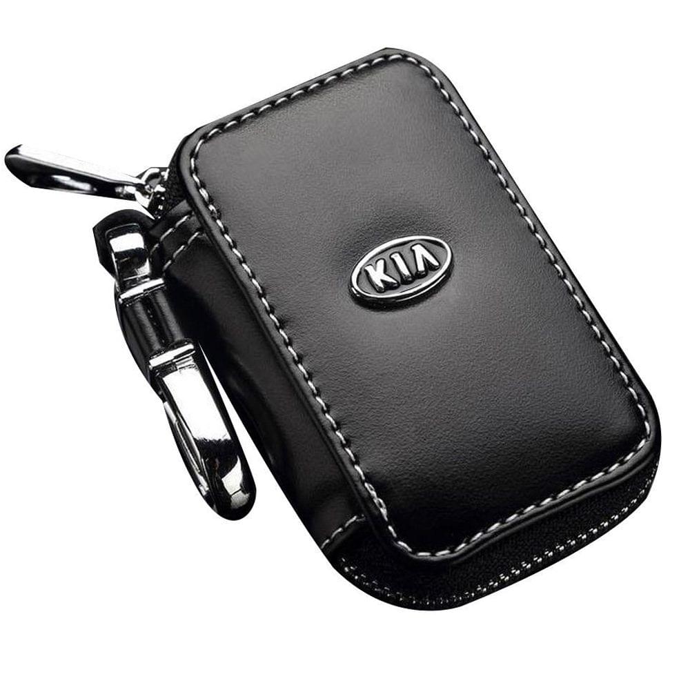 Real Leather Car Key Case Keys Holder Bag For Cadillac - 3