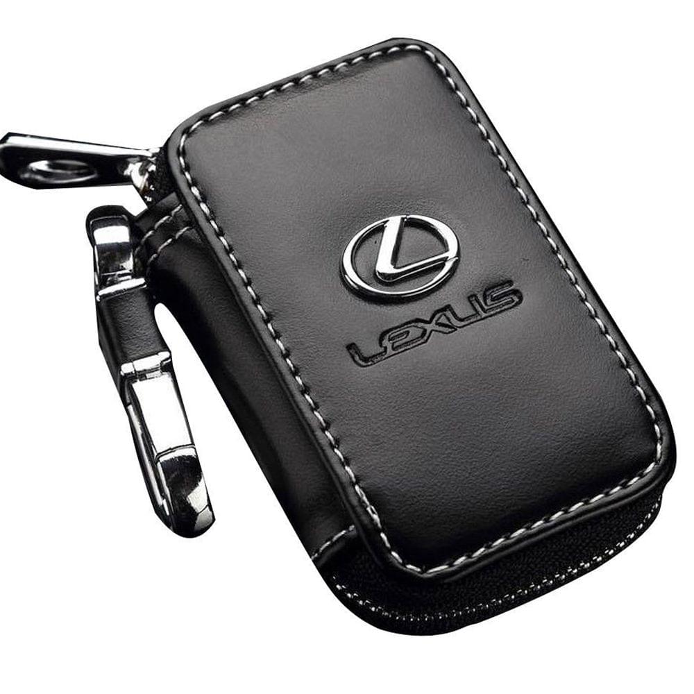 Real Leather Car Key Case Keys Holder Bag For Cadillac - 4