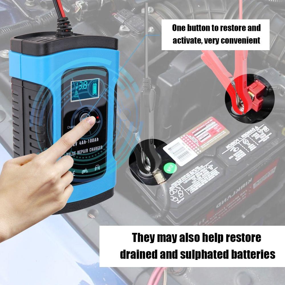12V 6A Full Automatic Car Battery Charge Device Intelligent - 1