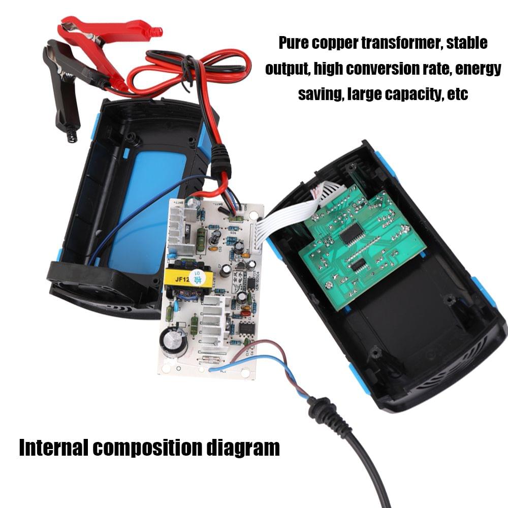 12V 6A Full Automatic Car Battery Charge Device Intelligent - 1