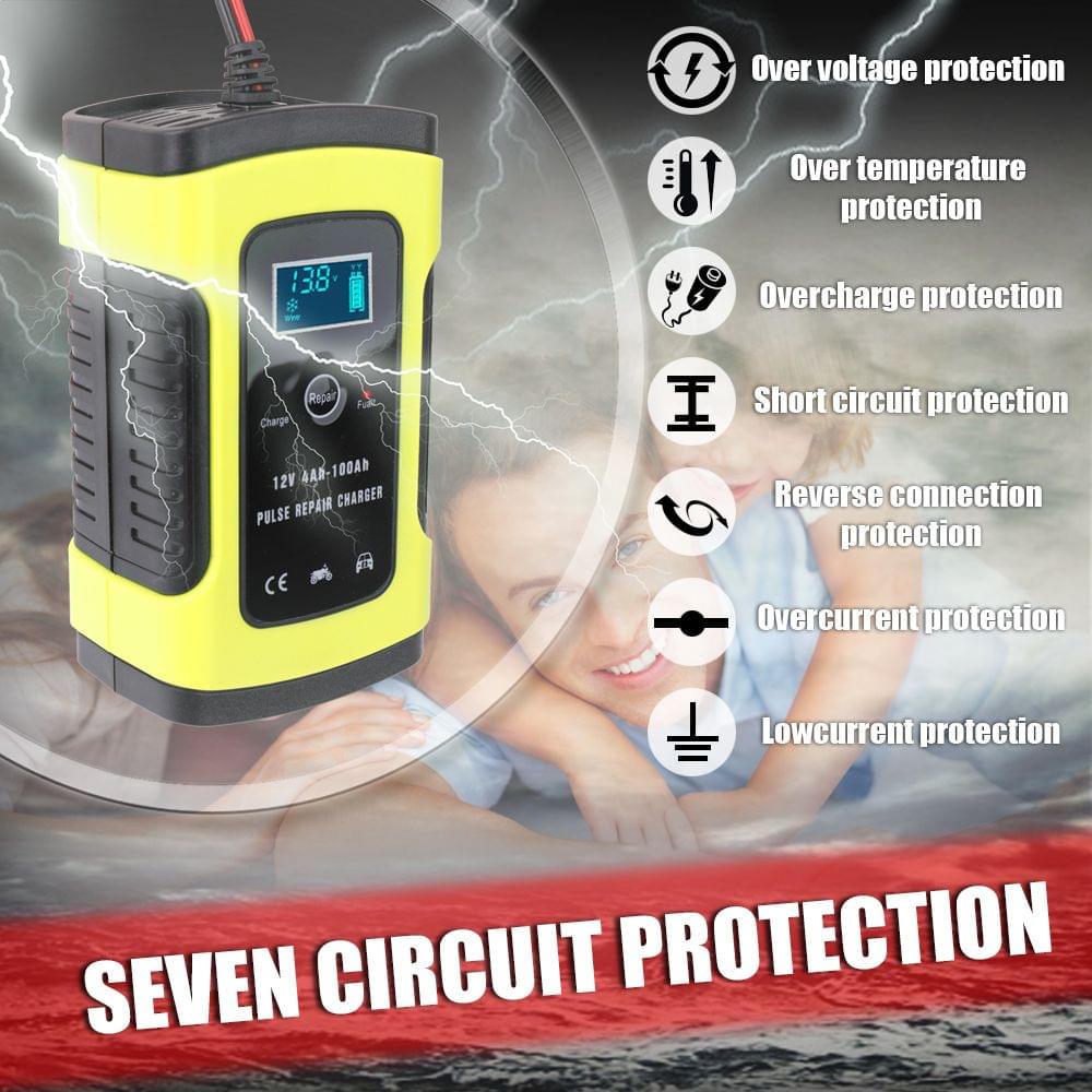 12V 6A Full Automatic Car Battery Charge Device Intelligent - 3
