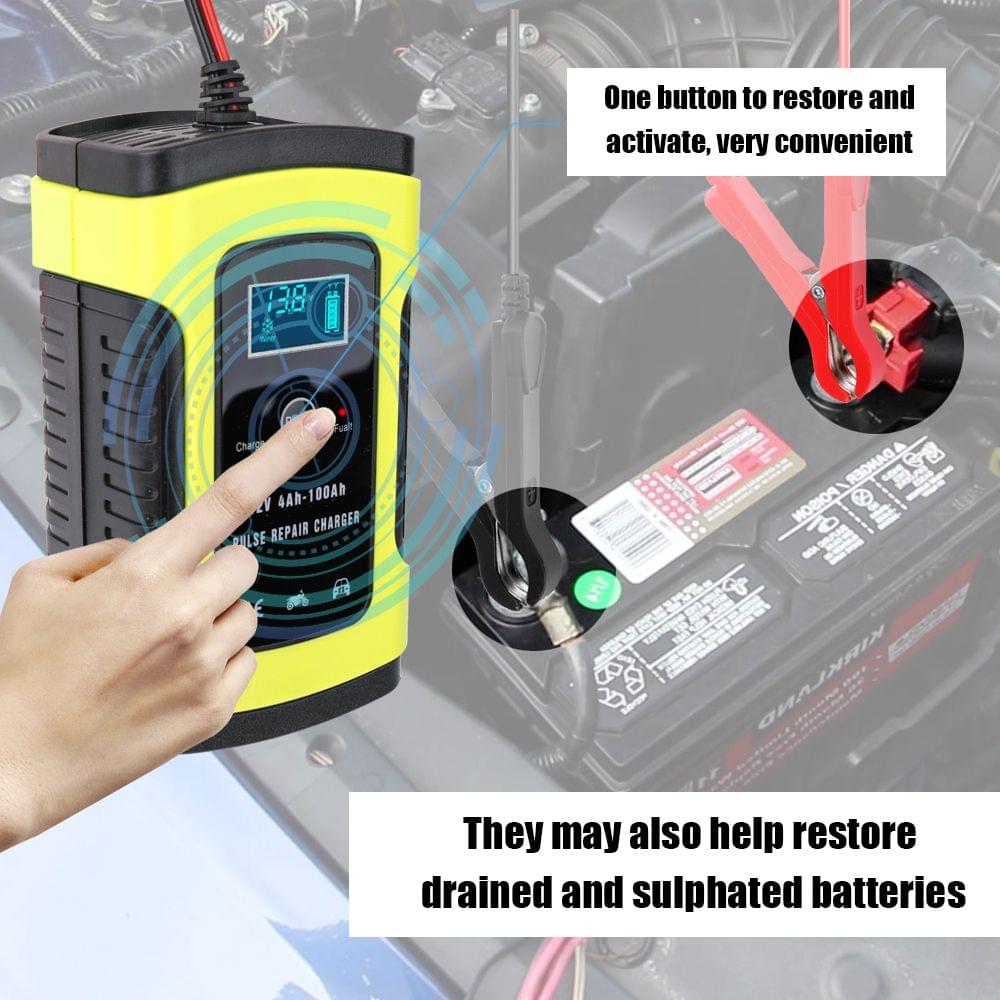 12V 6A Full Automatic Car Battery Charge Device Intelligent - 4