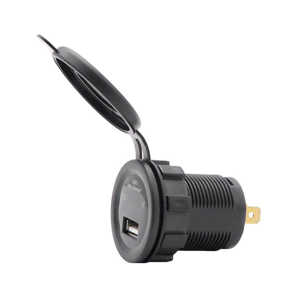 12V 24V 2.1A with Digital LED voltmeter USB car charger