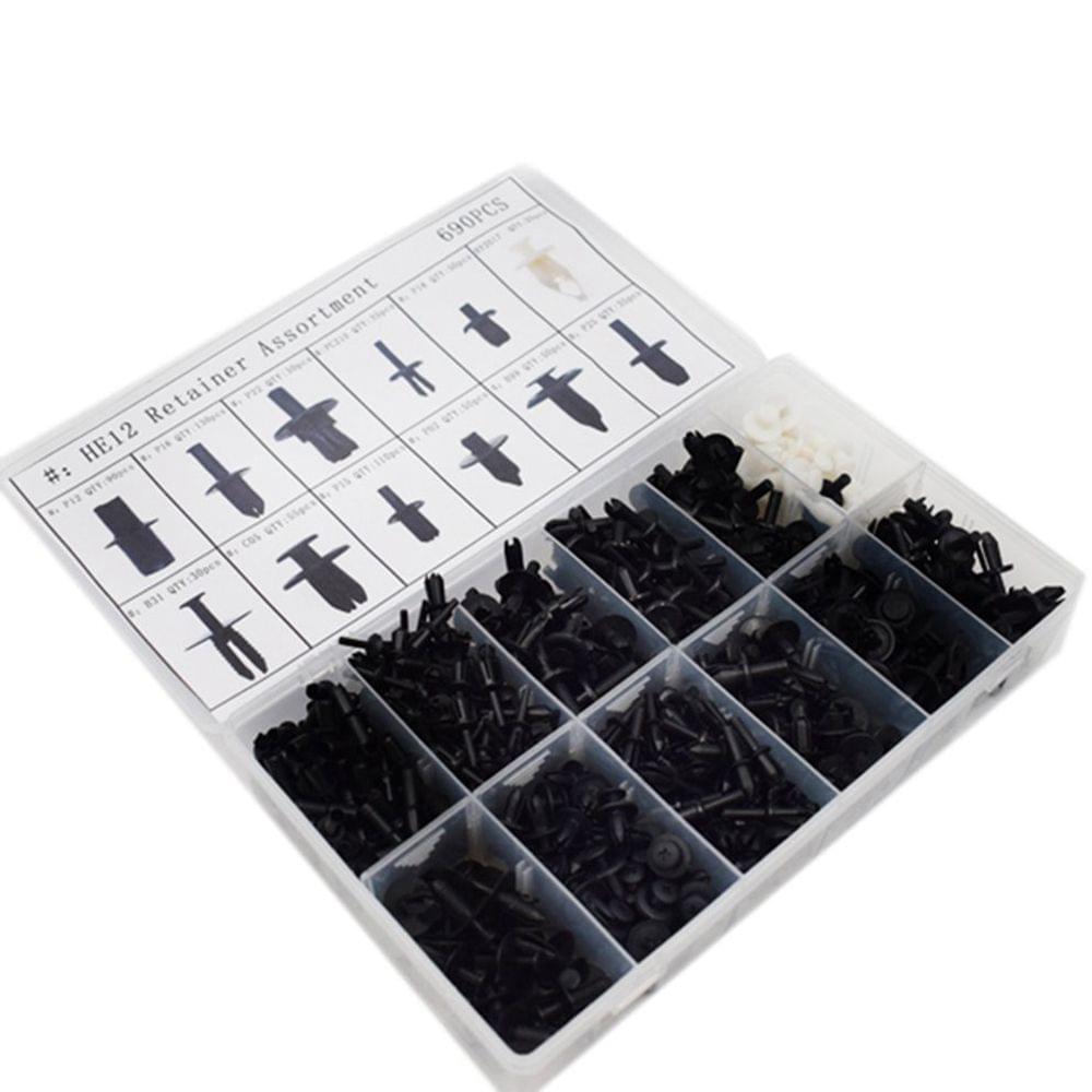 690Pcs Assorted Car Body Push Retainer Pin Rivet Fasteners - 3