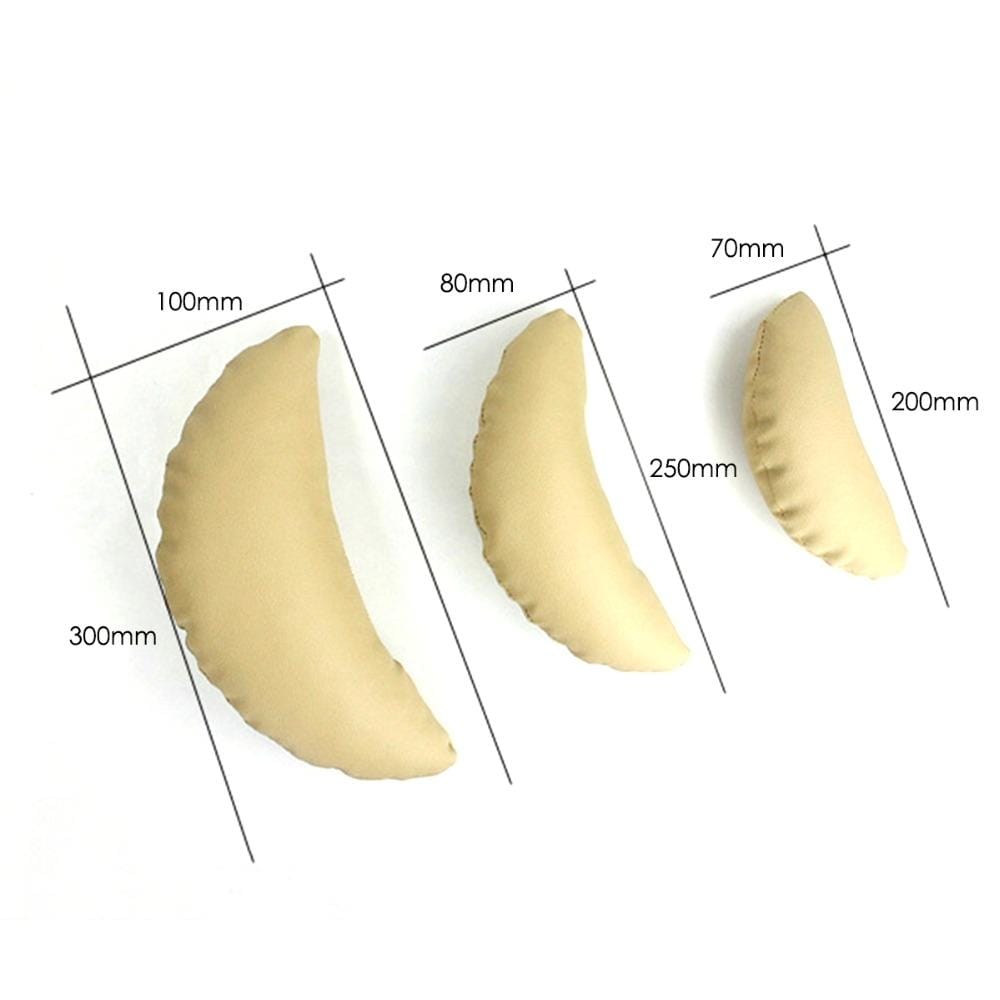 3 PCS/set Children Photography Props Baby Pictures Crescent Shape Pillow (Khaki)