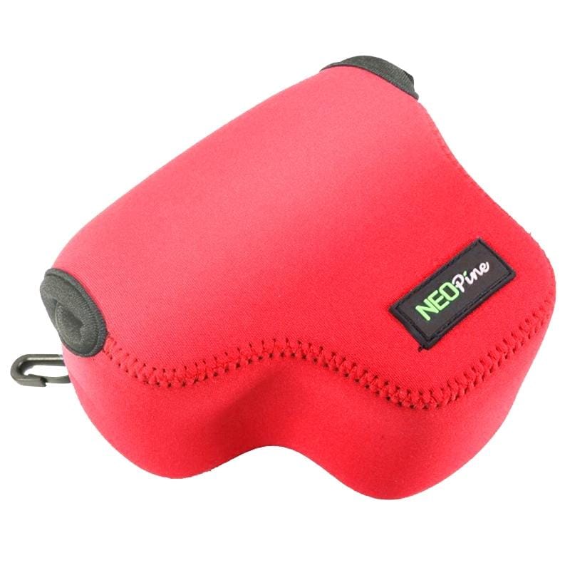 NEOpine Neoprene Shockproof Soft Case Bag with Hook for Canon PowerShot G3X Camera (Red)