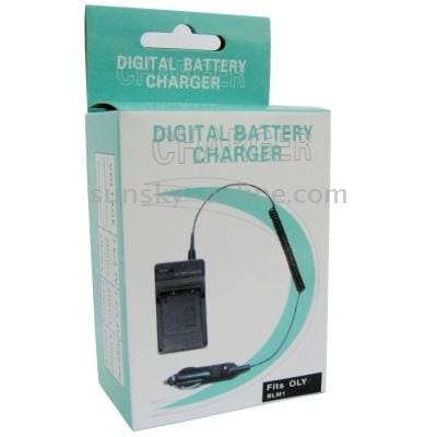 Digital Camera Battery Charger for OLYMPUS BLM1 (Black)
