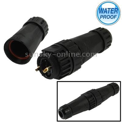 IP68 Shielded 2 Pin M22 Waterproof Connector, Cable Diameter: 6.5-8.5mm