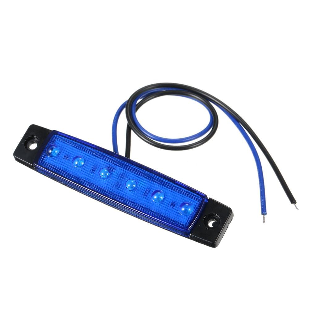 DC12V/24V 6 LEDs Side Marker Indicator Light Clearance Lamp - DC24V