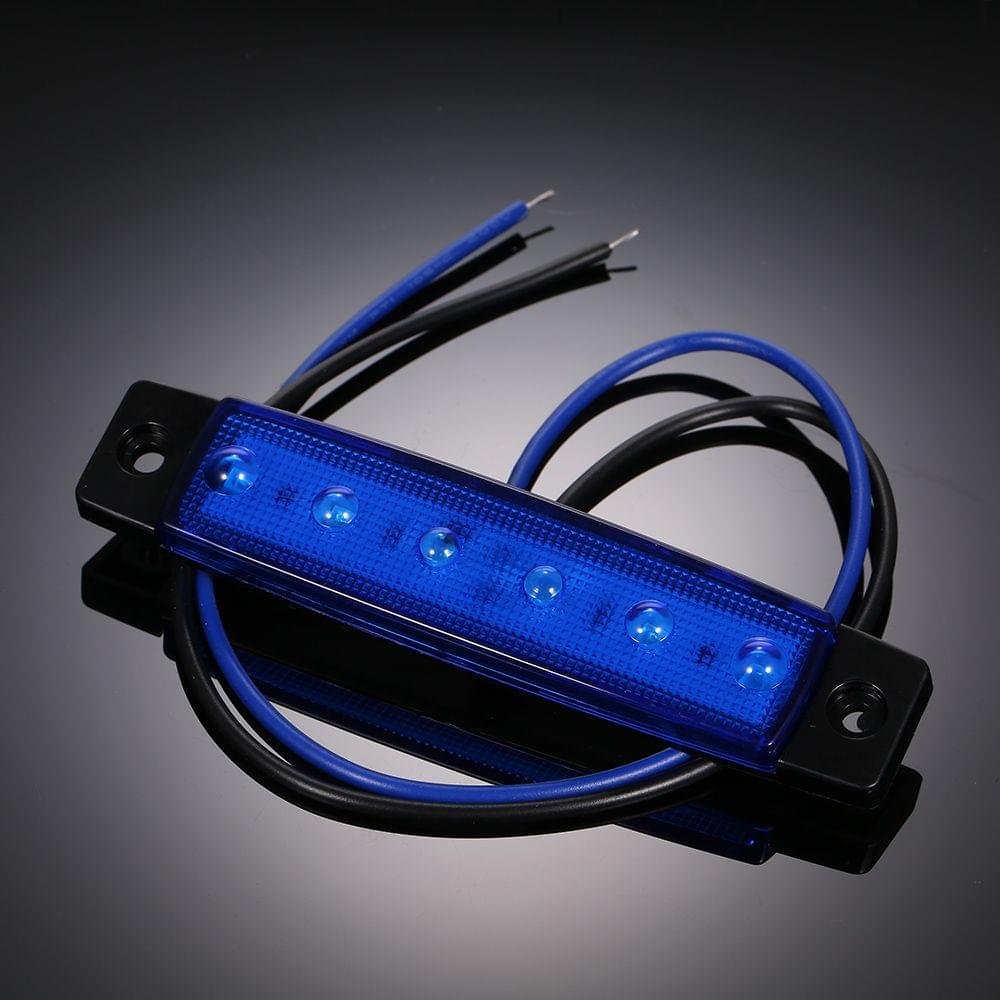 DC12V/24V 6 LEDs Side Marker Indicator Light Clearance Lamp - DC24V