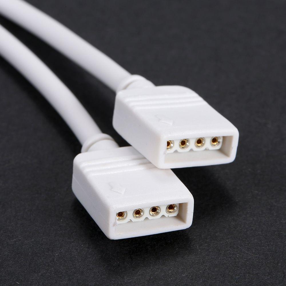 4 Pins RGB 1 to 2 Ports Female to Female Splitter Connector
