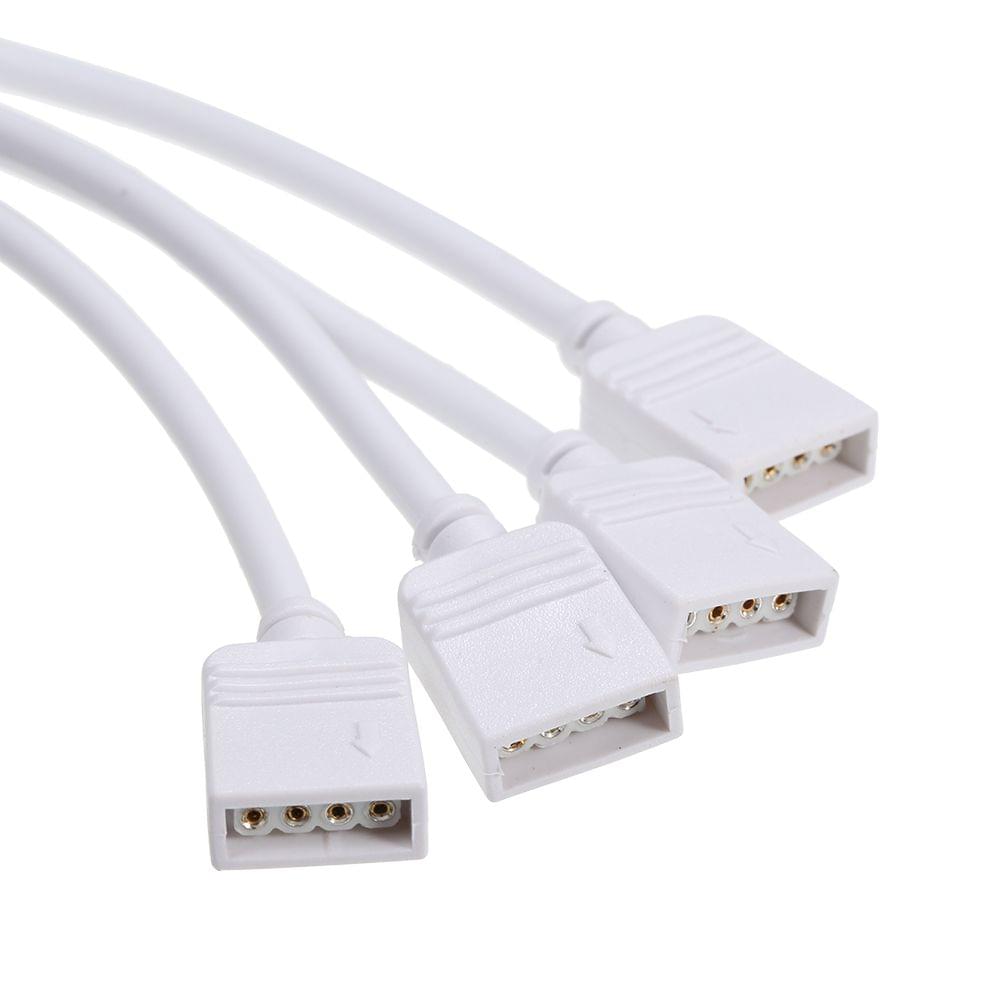 4 Pins RGB 1 to 4 Ports Female to Female Splitter Connector
