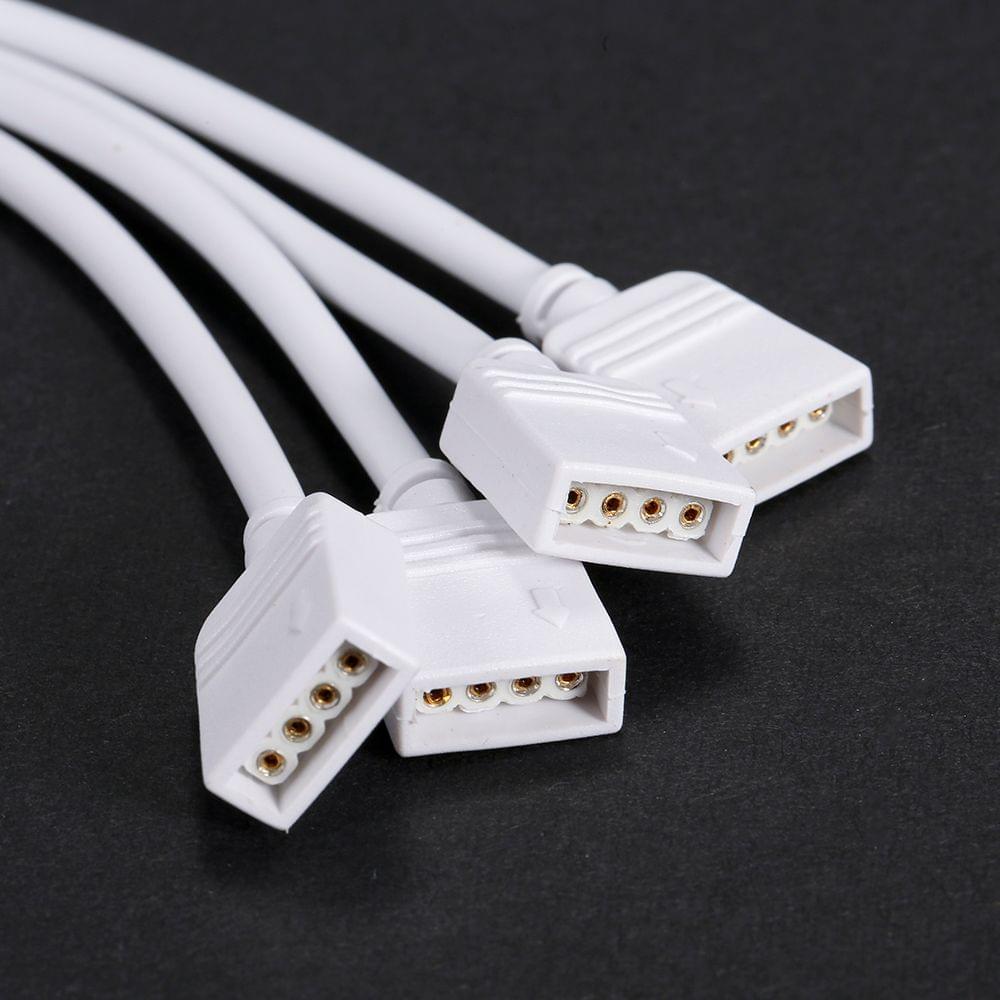 4 Pins RGB 1 to 4 Ports Female to Female Splitter Connector