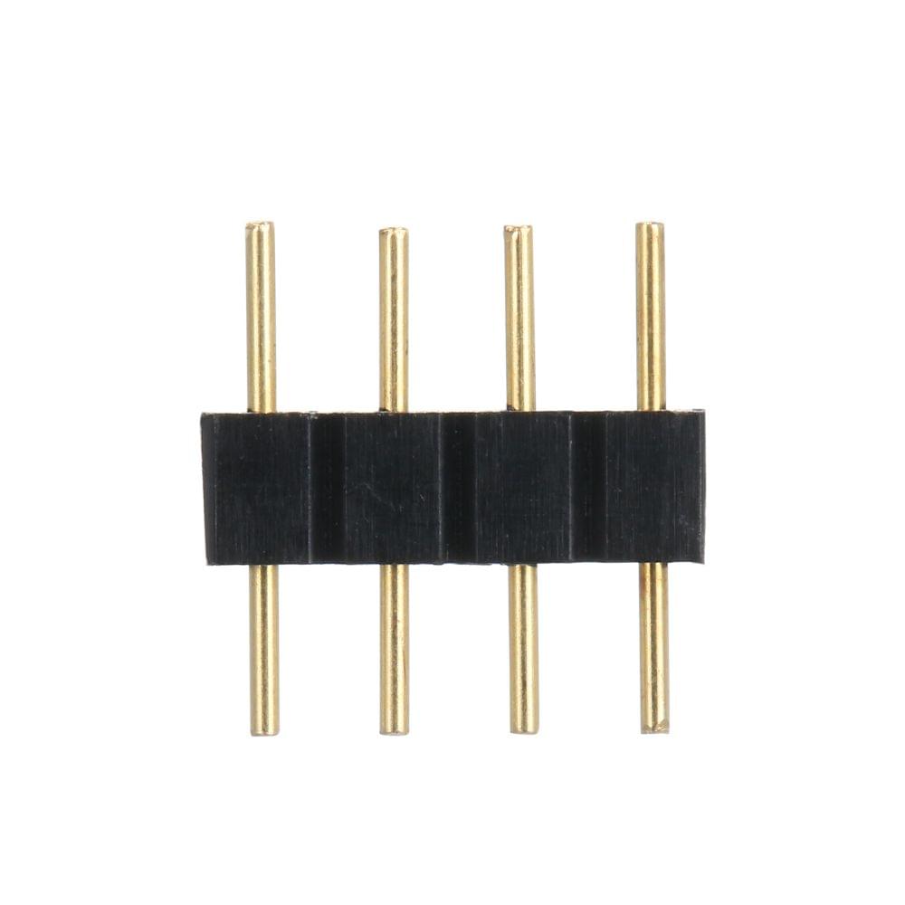 4 Pin Male Connector Plug for RGB LED Strip Lighting 100 - 100 pack