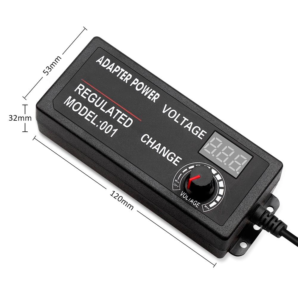 AC to DC Adapter 3V-24V 2A Universal Adjustable Electricity - EU 3V-24V 2A