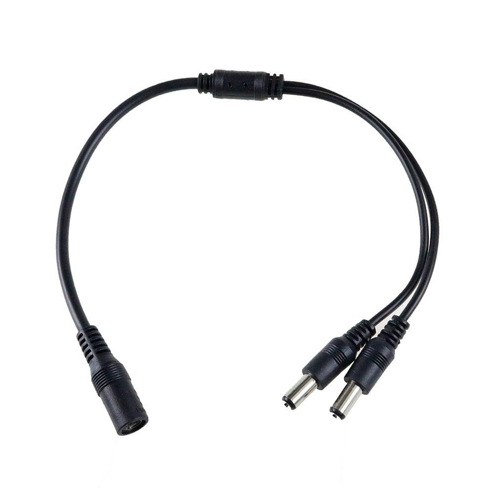 1 Female to 2 Male Splitter 2 Way Plug Cable Connector 5.5mm