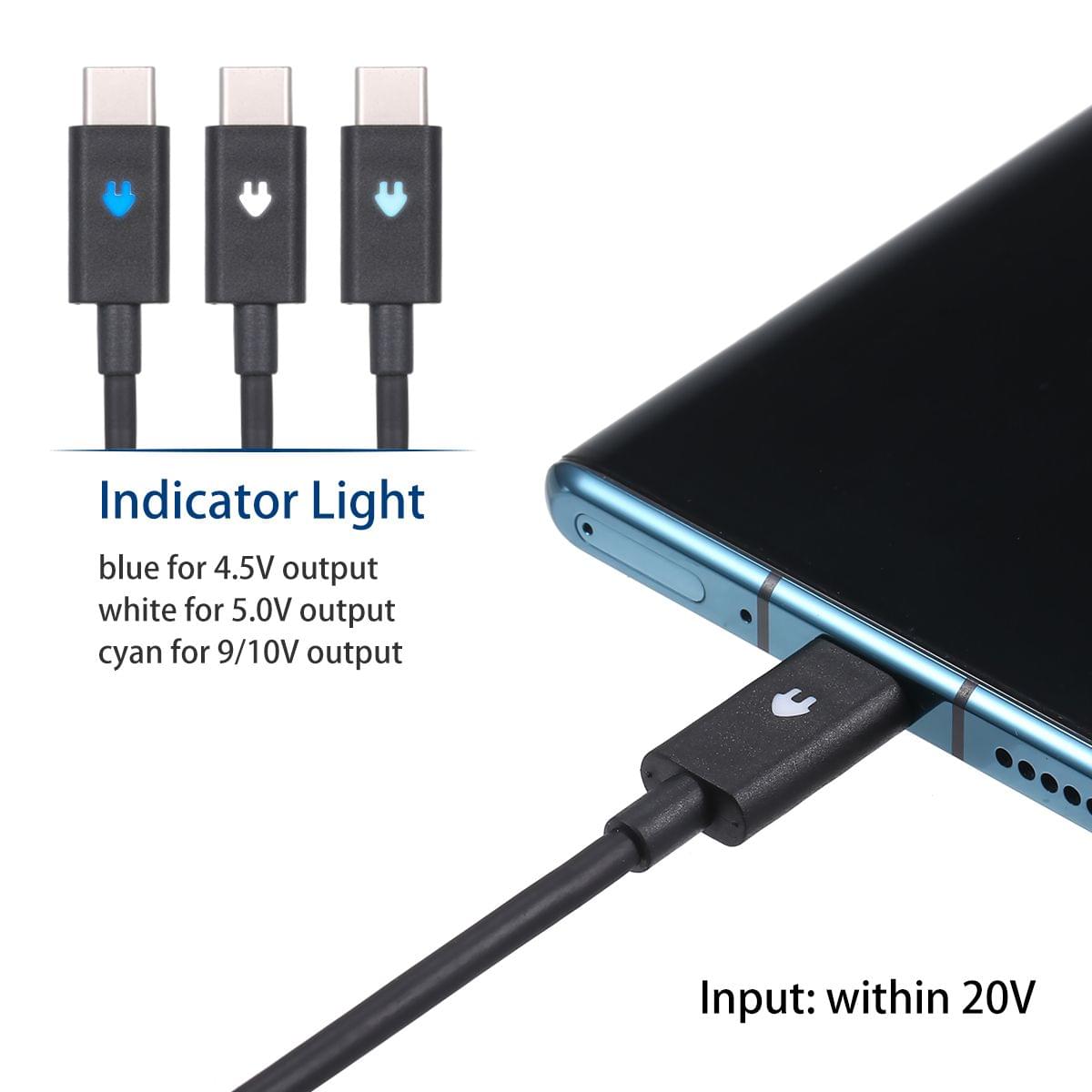 OD3.5mm 1.2m / 3.94ft USB-A to TYPE-C Quick Charge Cable - 1.2m