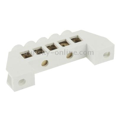 5 Position Plastic Terminal Block Connectors, Cable Diameter: 7mm (Blue)