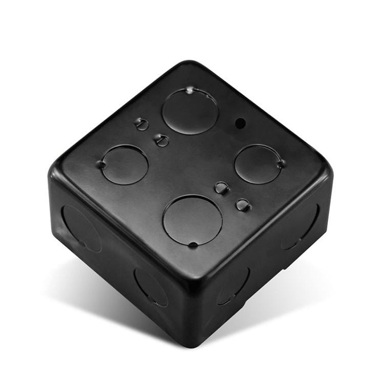 86mm Floor Plug Bottom Box Waterproof Five-hole Thickened Floor Pop-up Household Cassette Cable Box with Floor (Black)