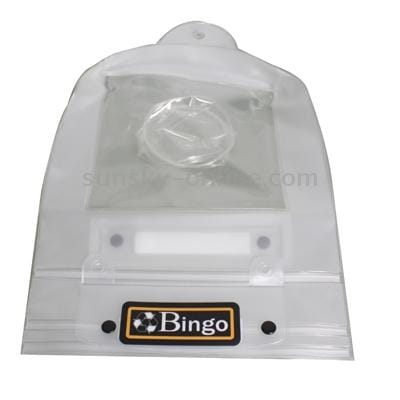 Bingo Waterproof Bag for SLR Camera, Size: 265mm x 245mm, Lens Dia. / Length: 84mm / 75mm (White)