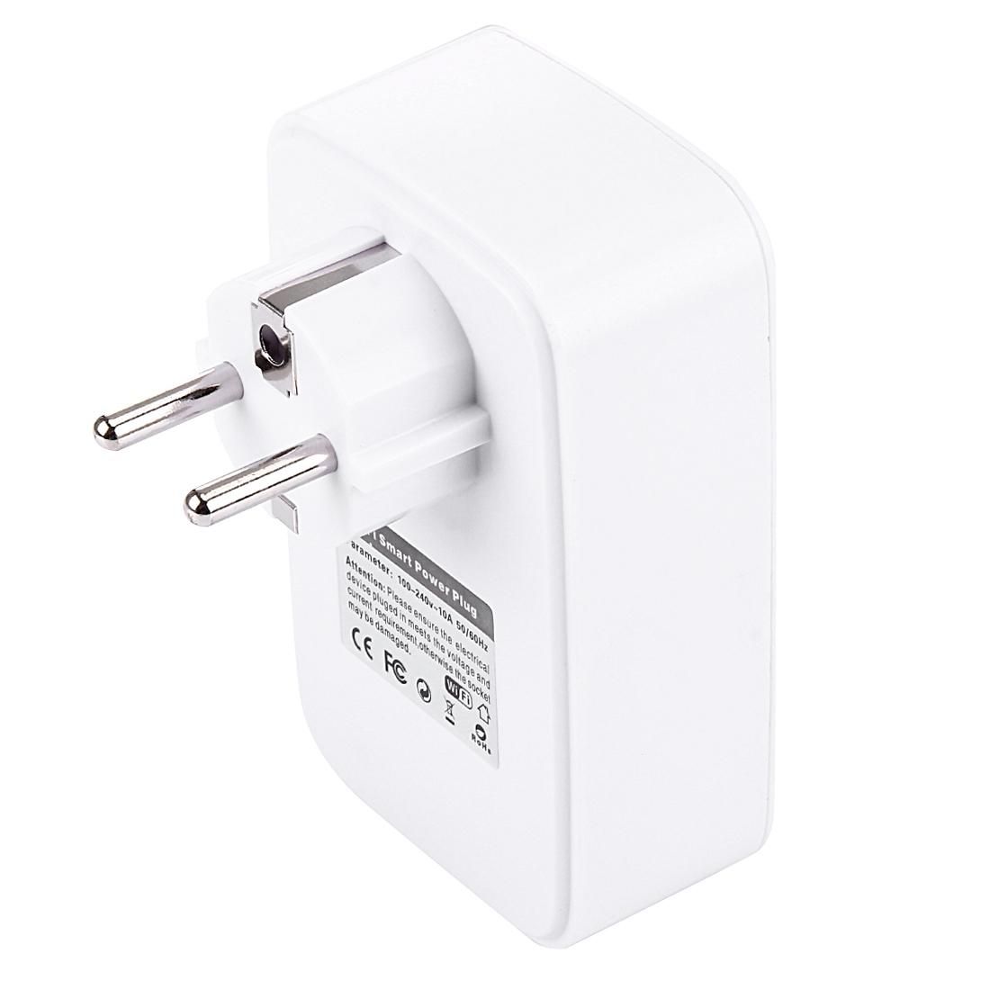 WiFi Smart Power Plug Socket with USB Port, Android 3.0+ & iOS 6.1+ Supported, Remote Control, Timing Switch, Charging Protection, EU Plug