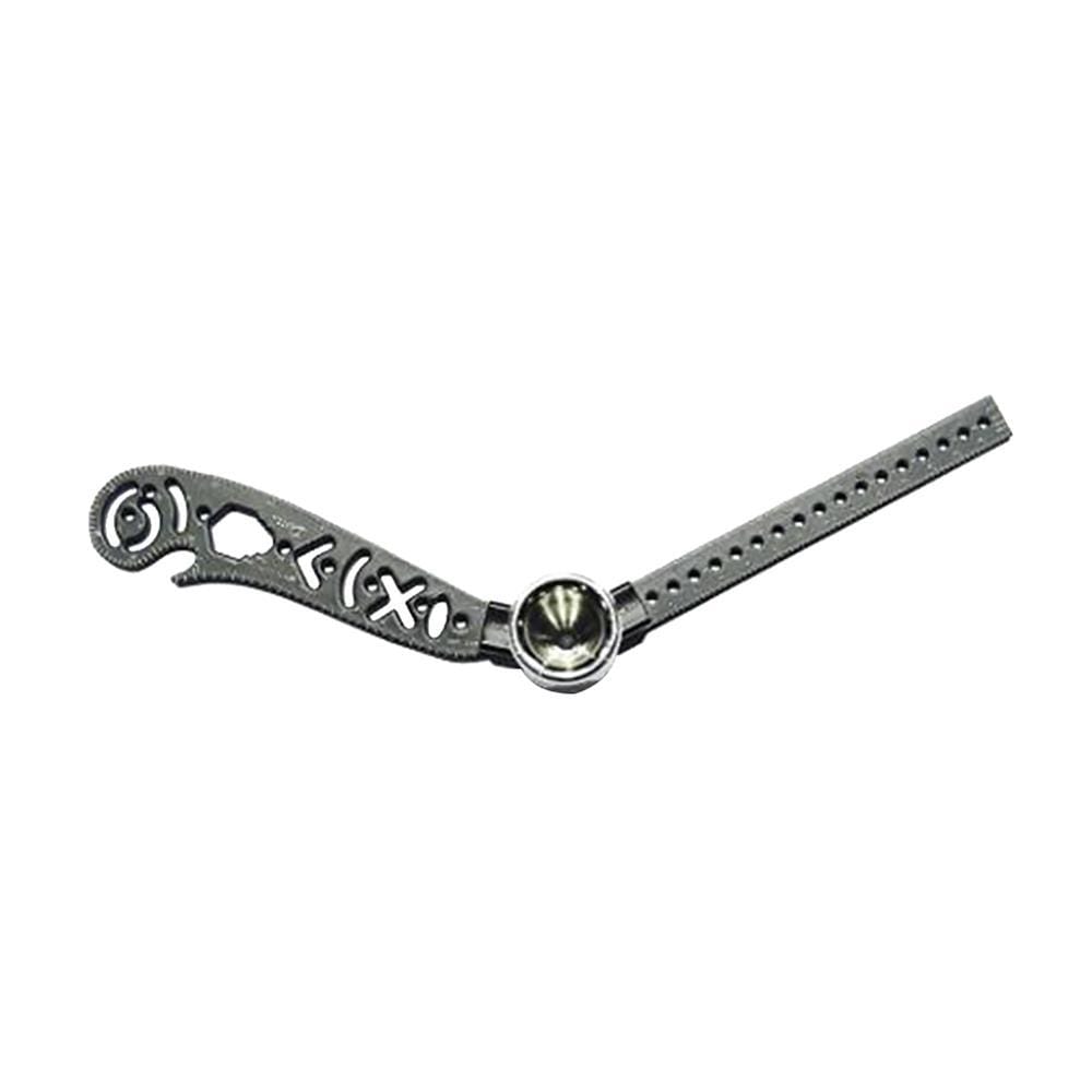 Multi-functional Drawing Ruler Creative Drawing Tool Magnetic Compass Ruler (Black)