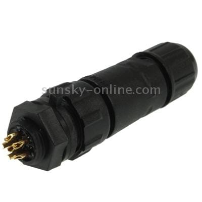 IP68 Shielded 6 Pin M14 Waterproof Connector, Cable Diameter: 2.5-7.5mm