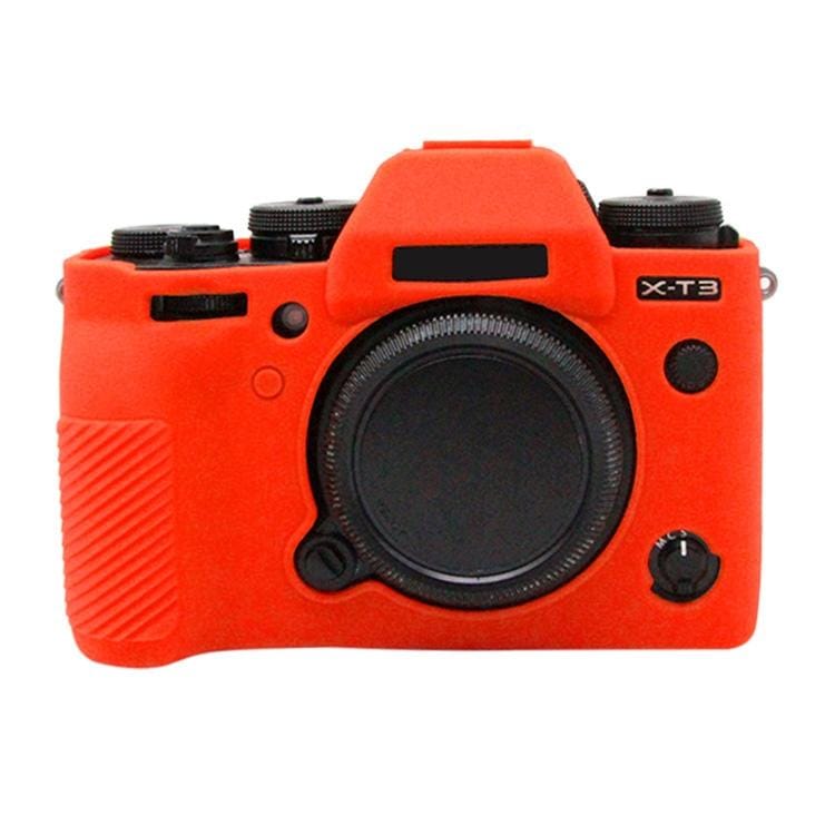 PULUZ Soft Silicone Protective Case for FUJIFILM XT3 (Red)
