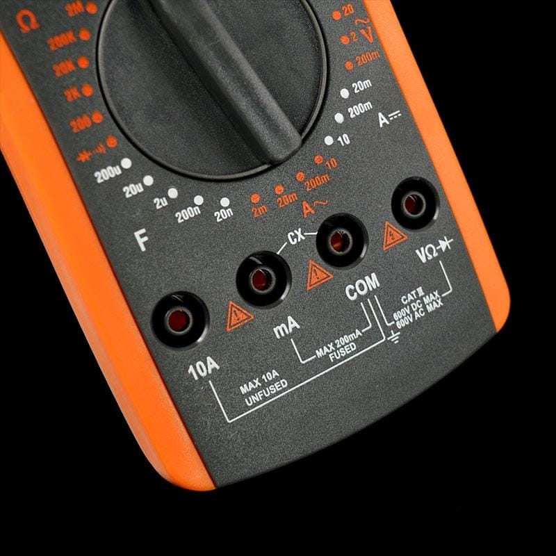 DT9205 Digital Multimeter High Precision Range Handheld Ammeter Voltmeter Resistance Capacitance AC / DC Tester