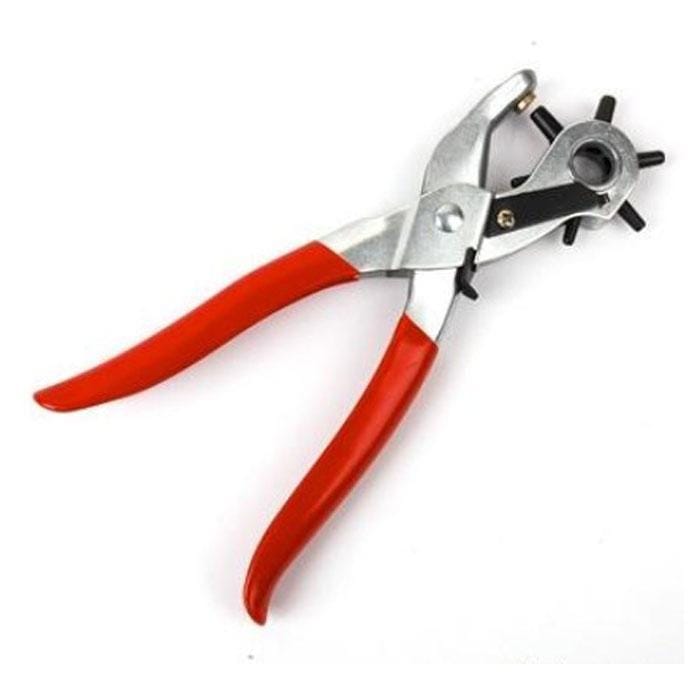 2 PCS Hand Tools Clamp Multifunction Leather Strap Watch Band Repair Belt Hole Punch Pliers Tool