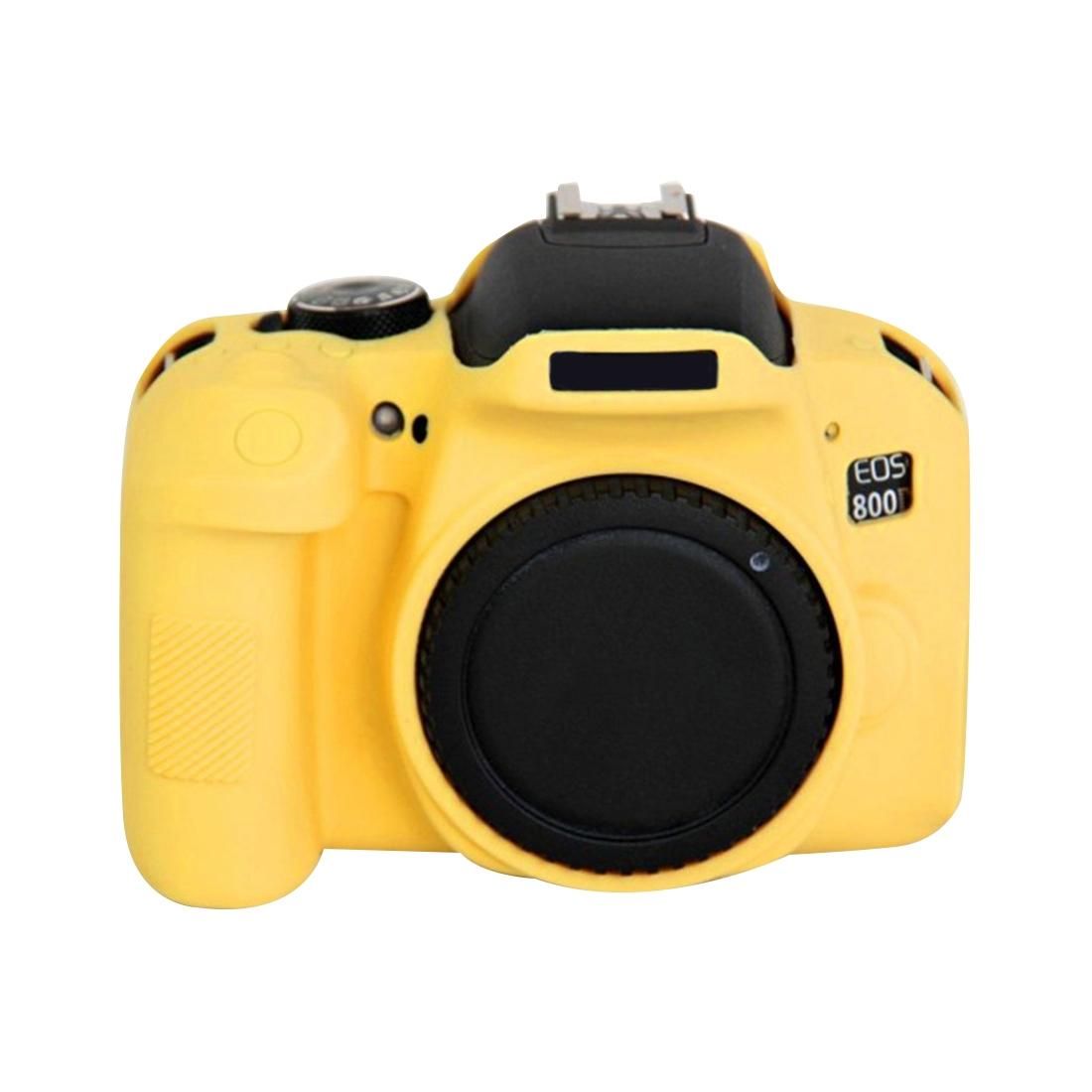 PULUZ Soft Silicone Protective Case for Canon EOS 800D (Yellow)