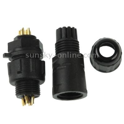 IP68 Shielded 4 Pin M14 Waterproof Connector, Cable Diameter: 2.5-7.5mm