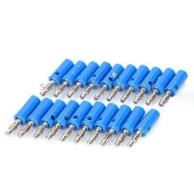 Loudspeaker Cable Banana Plugs Connectors (Blue)