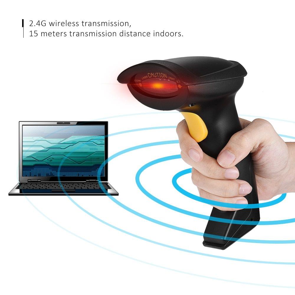 Bluetooth 4.0 Handheld 2.4G Wireless 1D Barcode Scanner CCD
