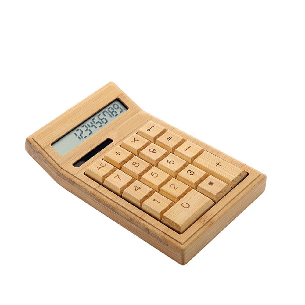 Eco-friendly Bamboo Electronic Calculator Counter Standard