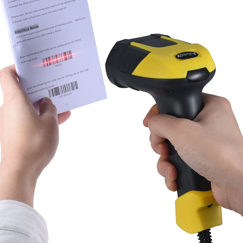 Aibecy A8 Handheld USB Barcode Scanner Bar Code Reader for
