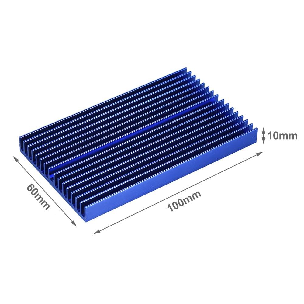 Aluminum Alloy Heat Sink Module Cooler Radiator Blue
