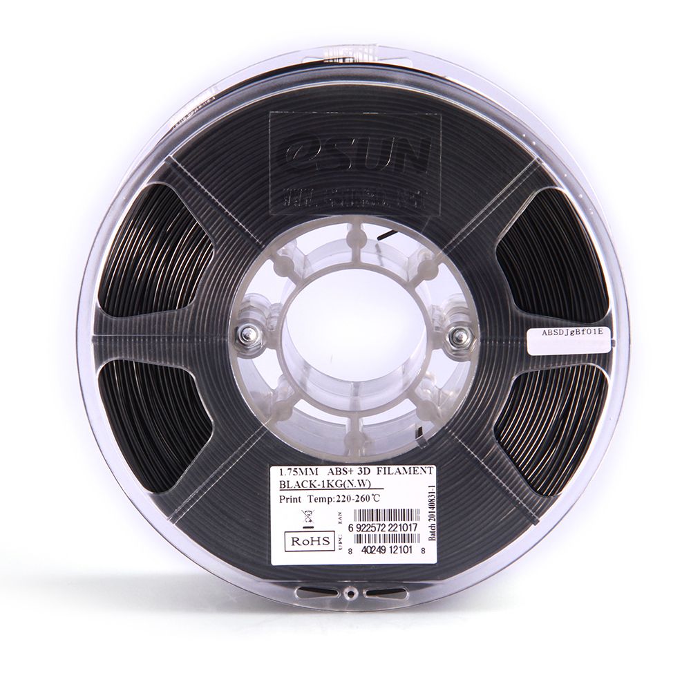 eSUN ABS+ 1.75mm ABS 3D Printer Filament 1kg Spool (2.2lbs)