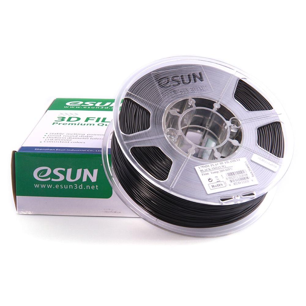 eSUN PLA+ 1.75mm Black 3D Printer Filament Corn Grain
