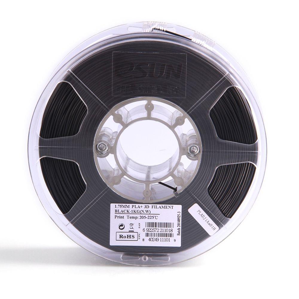eSUN PLA+ 1.75mm Black 3D Printer Filament Corn Grain