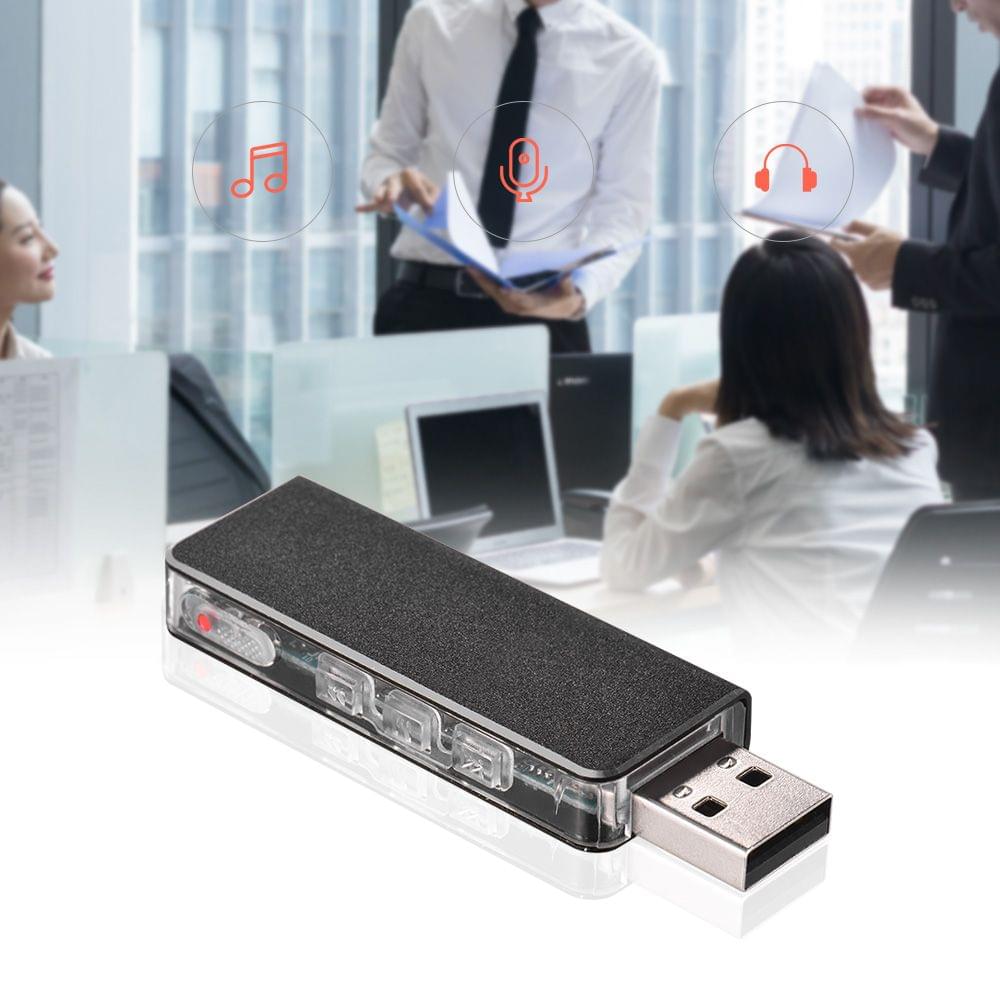 8GB USB Digital Audio Voice Recorder MP3 Music Player USB