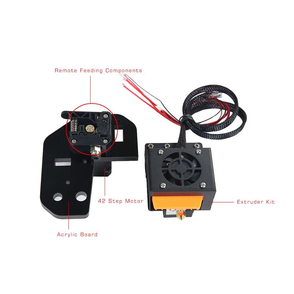 3D Printer Extruder Remote Feeding Kit with 0.4mm Nozzle